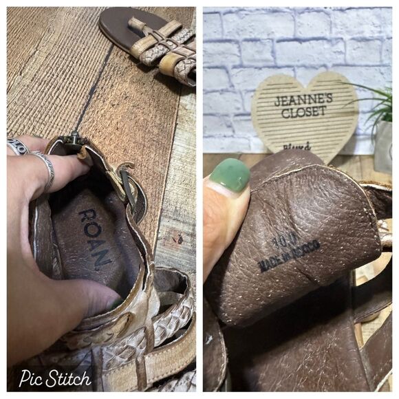 Roan by Bed Stu Kaliope Womens Gladiator Sandals Bone White 10 - Picture 5 of 12